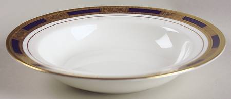 Empress Cobalt Rim Soup Bowl