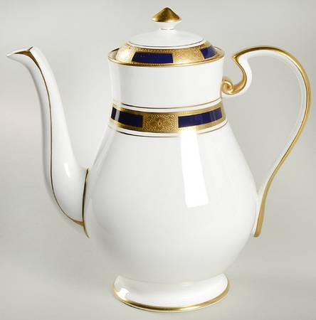 Empress Cobalt Coffee Pot & Lid