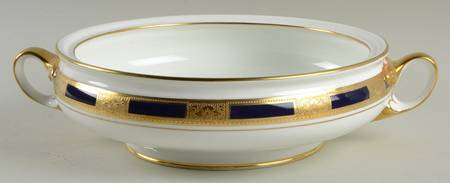 Empress Cobalt Round Vegetable No Lid