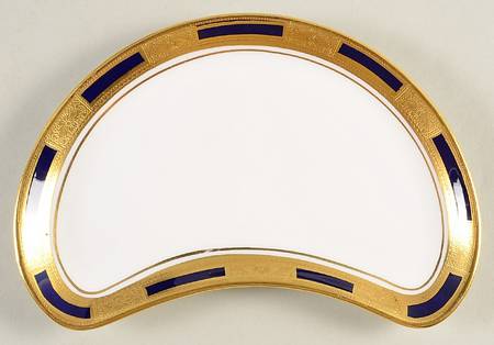 Empress Cobalt Crescent Salad Plate