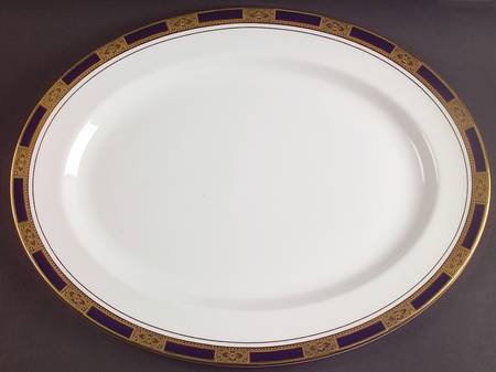 Empress Cobalt 16" Oval Serving Platter