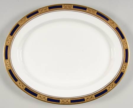 Empress Cobalt 13" Oval Serving Platter