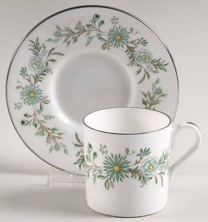 Emerald Isle Footed Demitasse Cup & Saucer Set