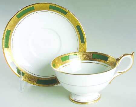 Empress Laurel Footed Cup & Saucer Set