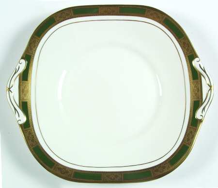 Empress Laurel Square Handled Cake Plate