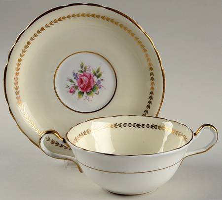 Essex Flat Cream Soup Bowl & Saucer Set
