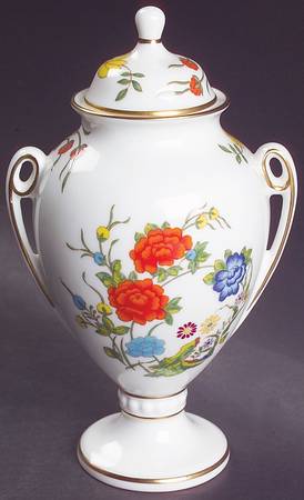 Famille Rose Small Portland Vase & Lid