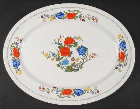 Famille Rose 15" Oval Serving Platter
