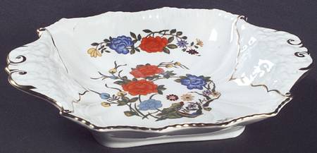 Famille Rose Handled Square Tray