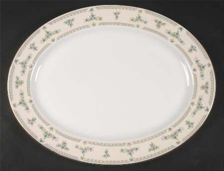 Fleurette 15" Oval Serving Platter