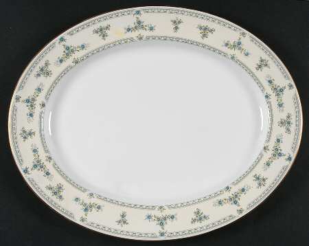 Fleurette 13" Oval Serving Platter