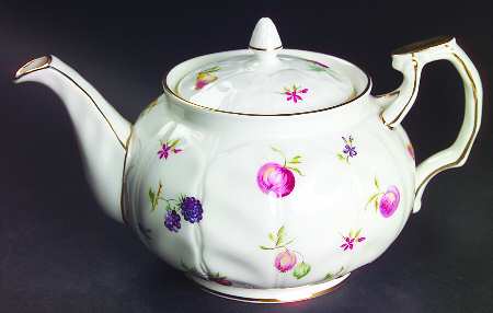 Florida White Teapot & Lid