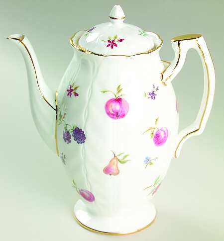 Florida White Mini Coffee Pot & Lid