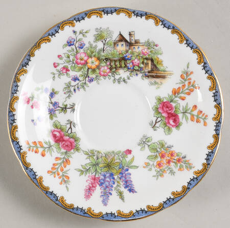 Garden Gate Saucer for Flat Cup
