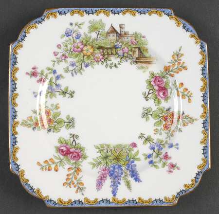 Garden Gate Square Bread & Butter Plate