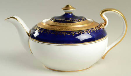 Georgian Cobalt Teapot & Lid
