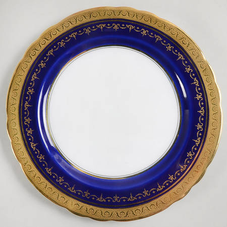 Georgian Cobalt Luncheon Plate