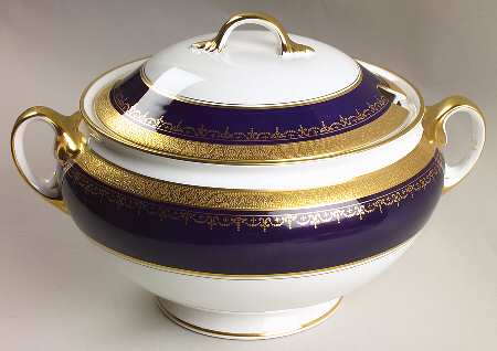 Georgian Cobalt Tureen &  Lid