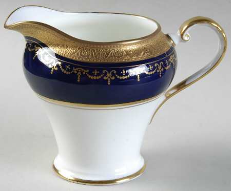 Georgian Cobalt Oval Creamer