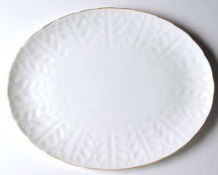 Golden Crocus (Coupe) 14" Oval Serving Platter