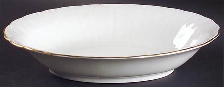 Golden Crocus (Coupe) 10" Oval Vegetable Bowl