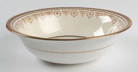 Gold Dowery 9" Round Vegetable Bowl