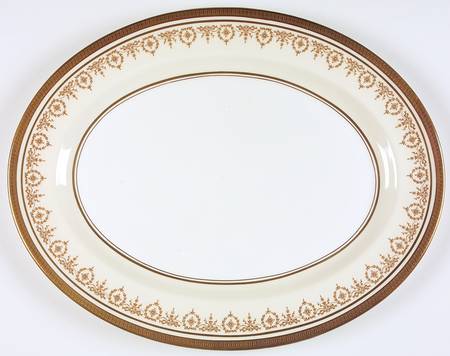 Gold Dowery 15" Oval Serving Platter