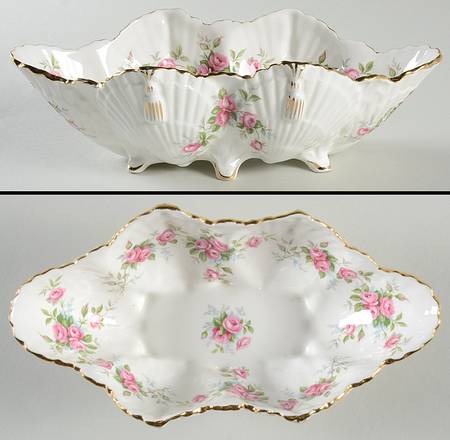 Grotto Rose 8" Footed Bowl
