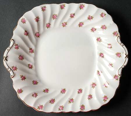 Hathaway Square Handled Cake Plate