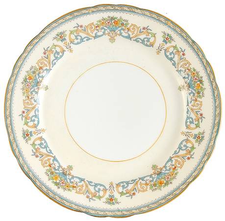 Henley (Scalloped, Yellow Trim) Salad Plate
