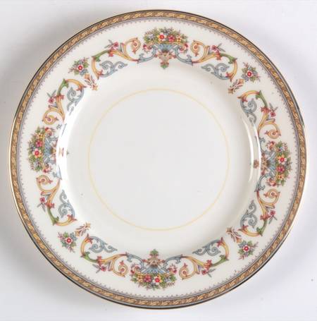 Henley (Smooth, Gold Trim, Blue Backstamp) Bread & Butter Plate
