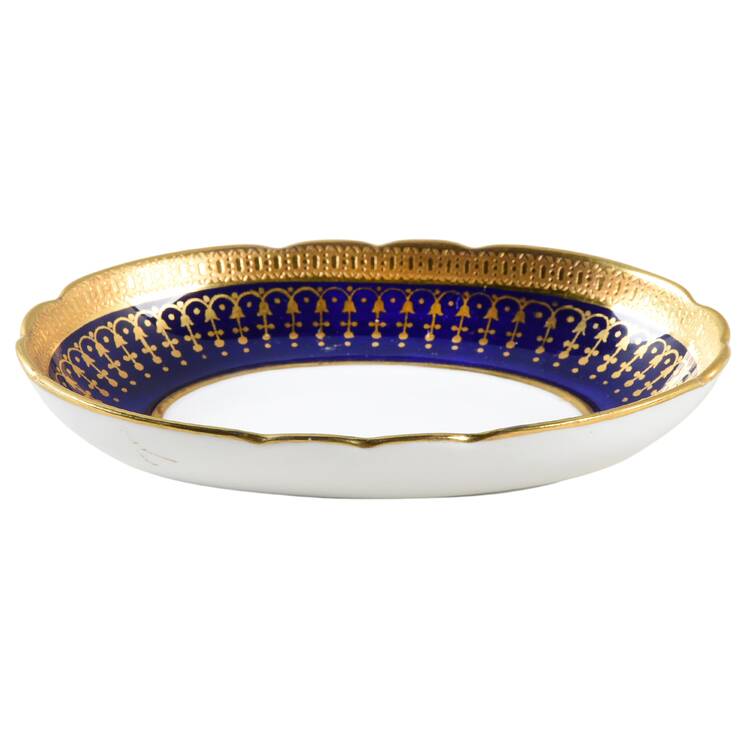 Hertford Cobalt (Scalloped) Nut Dish