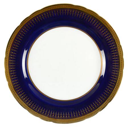 Hertford Cobalt (Scalloped) Luncheon Plate