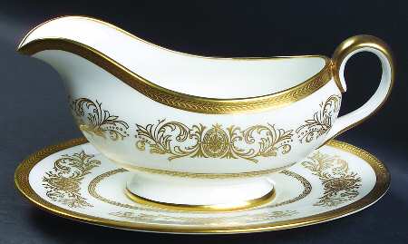 Imperial Gold Gravy Boat & Underplate