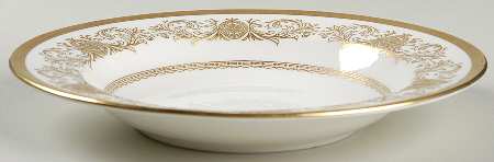 Imperial Gold Large Rim Soup Bowl