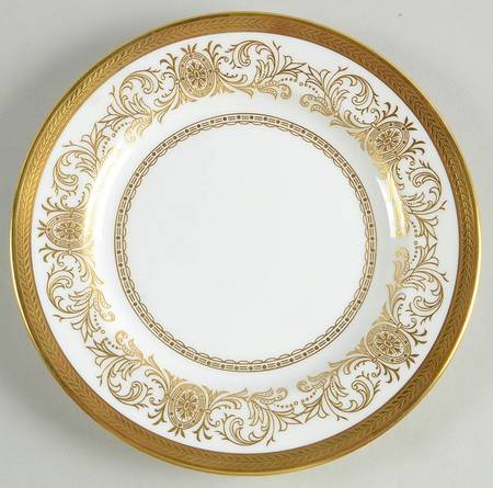 Imperial Gold Dessert/Pie Plate