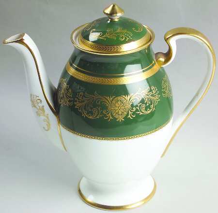 Imperial Laurel Green Coffee Pot & Lid