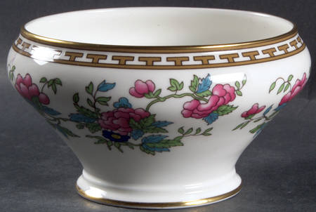 Indian Tree (Gold Trim, Gold Key, Smooth) Open Sugar Bowl