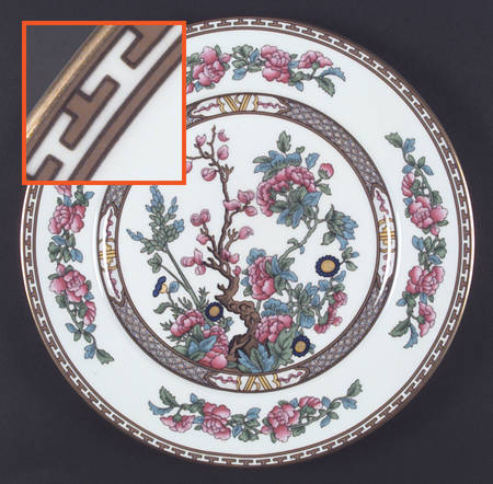 Indian Tree (Gold Trim, Gold Key, Smooth) by John  Aynsley &amp; Sons