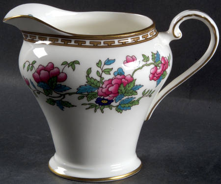 Indian Tree (Gold Trim, Gold Key, Smooth) Creamer