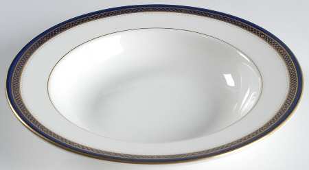 Jubilee Cobalt Blue Rim Soup Bowl