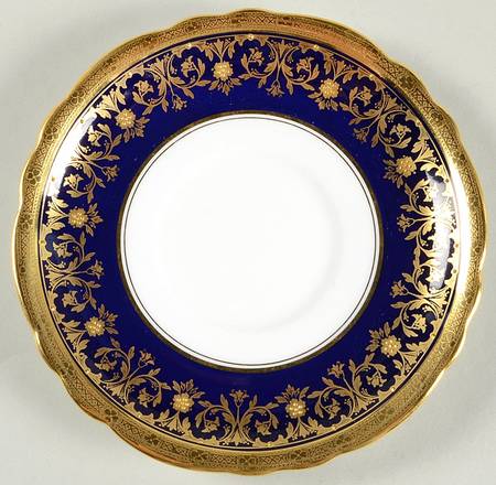 Kenilworth Cobalt Blue (Scalloped) Saucer for Cream Soup Bowl
