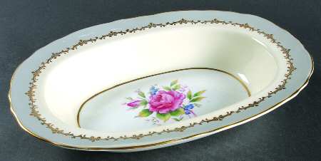 Lancaster Gray 10" Oval Vegetable Bowl