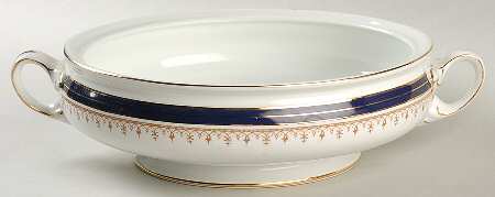 Leighton Cobalt (Smooth) Round Vegetable No Lid