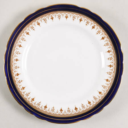 Leighton Cobalt (Scalloped) Bread & Butter Plate by John  Aynsley & Sons
