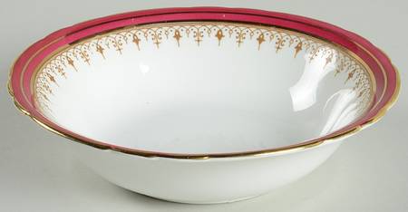 Durham Maroon (Scalloped, Not Encrusted) Coupe Cereal Bowl