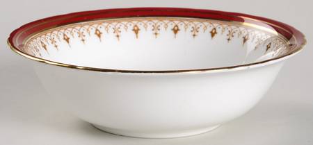 Durham Maroon (Scalloped, Not Encrusted) Fruit/Dessert (Sauce) Bowl