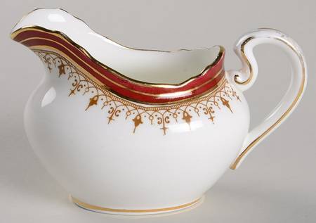 Durham Maroon (Scalloped, Not Encrusted) Mini Creamer