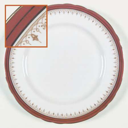 Durham Maroon (Scalloped, Not Encrusted) by John  Aynsley &amp; Sons