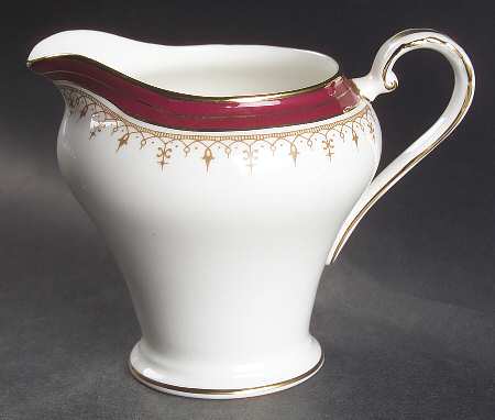 Durham Maroon (Scalloped, Not Encrusted) Creamer